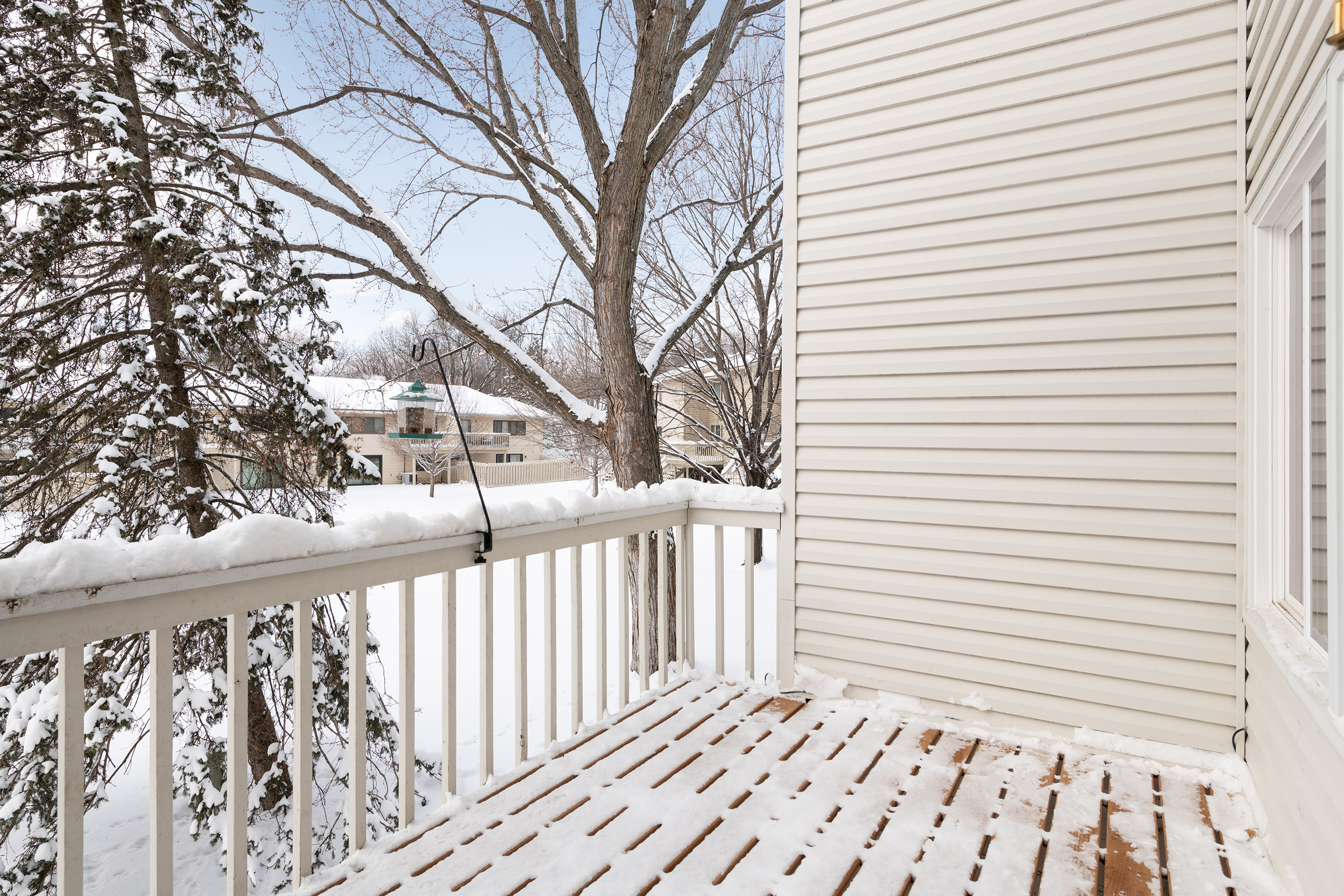 New Deck view of Treed Green Space