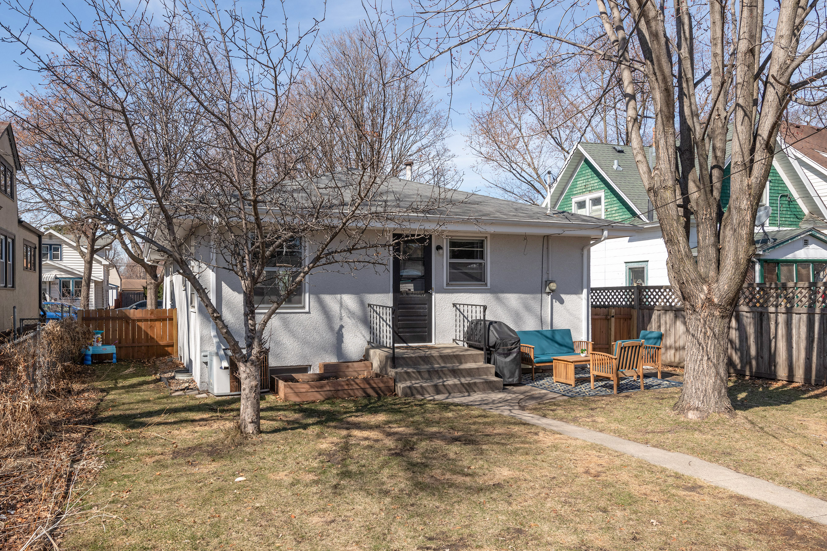 Patio, Fully Fenced, and shaded underneath gorgeous trees!
