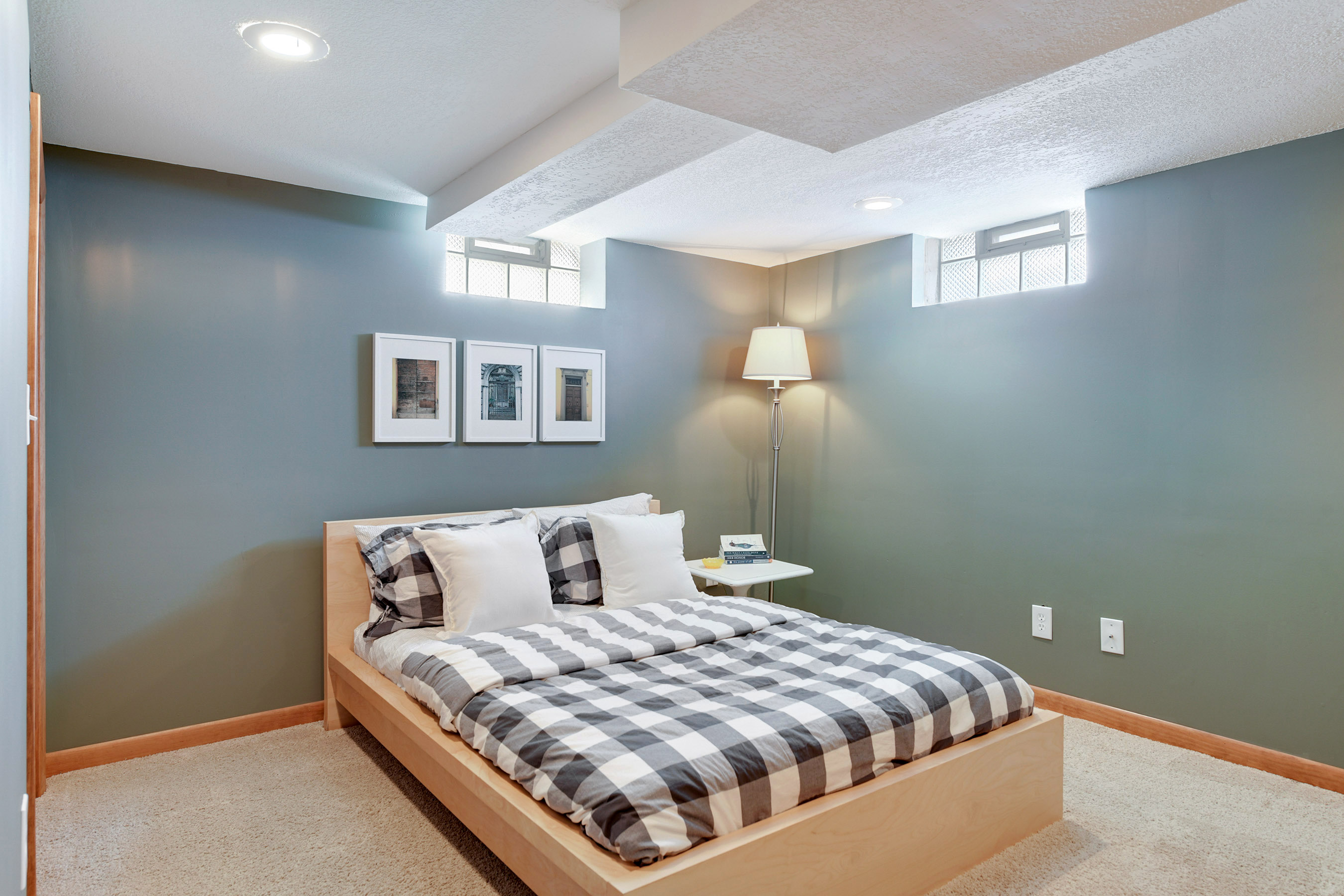Lower level office, den, or future bedroom with Egress Window