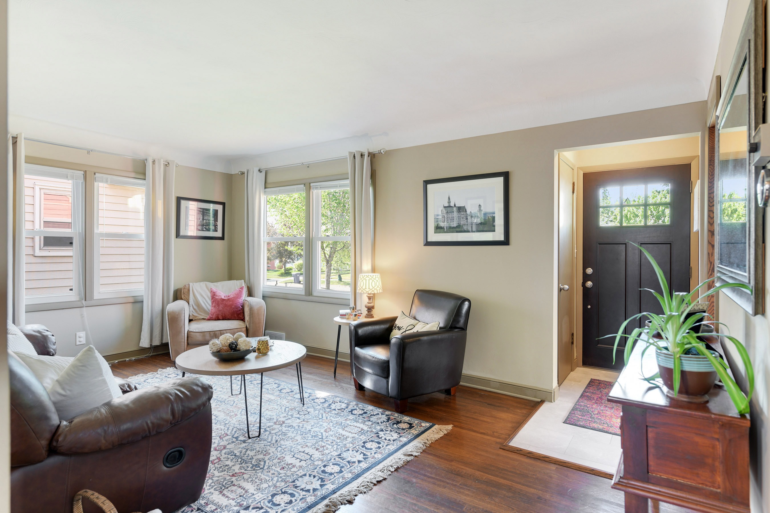 Gorgeous original hardwood flooring recently refinished!