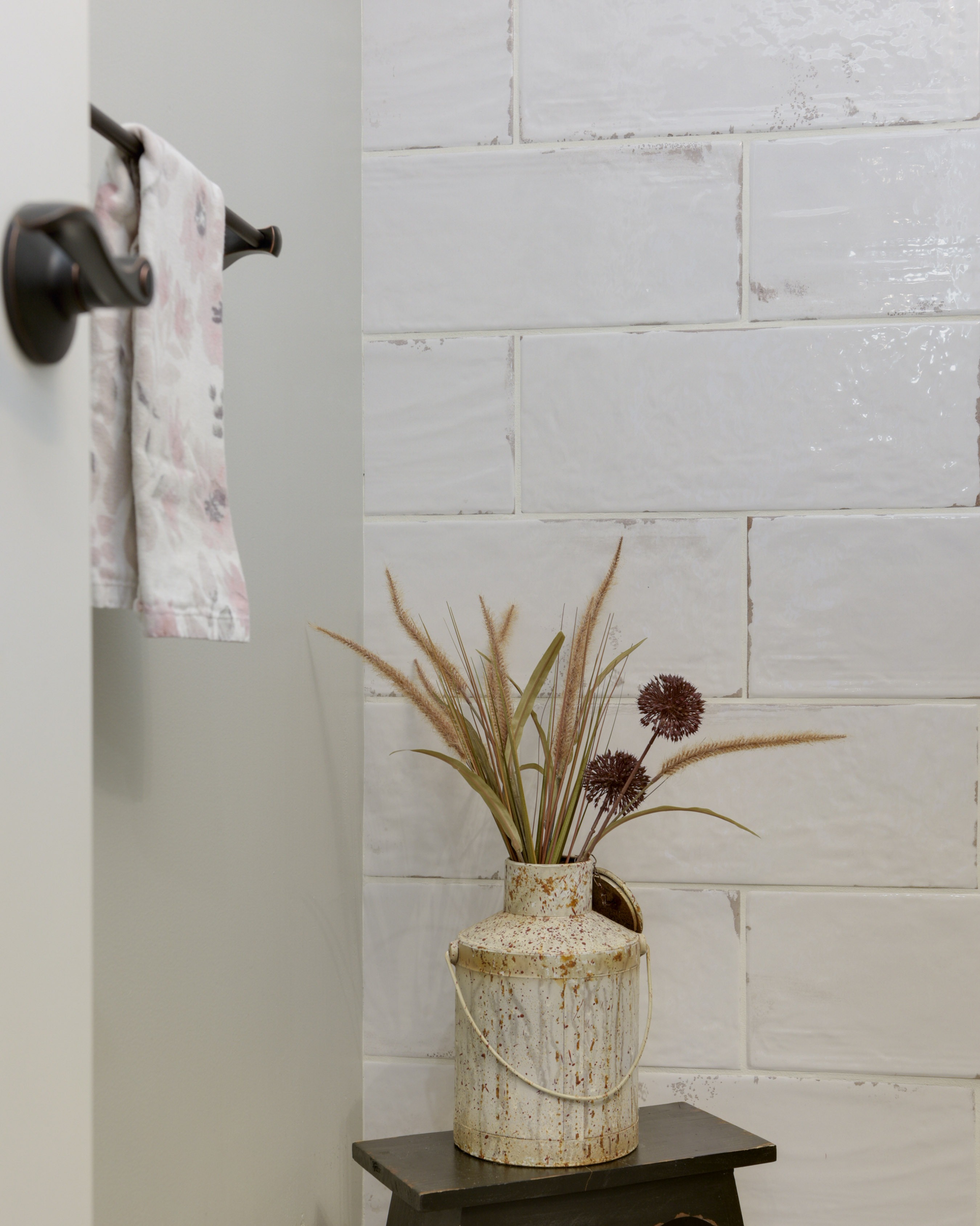 Attention to detail is evident in the main floor bathroom!
