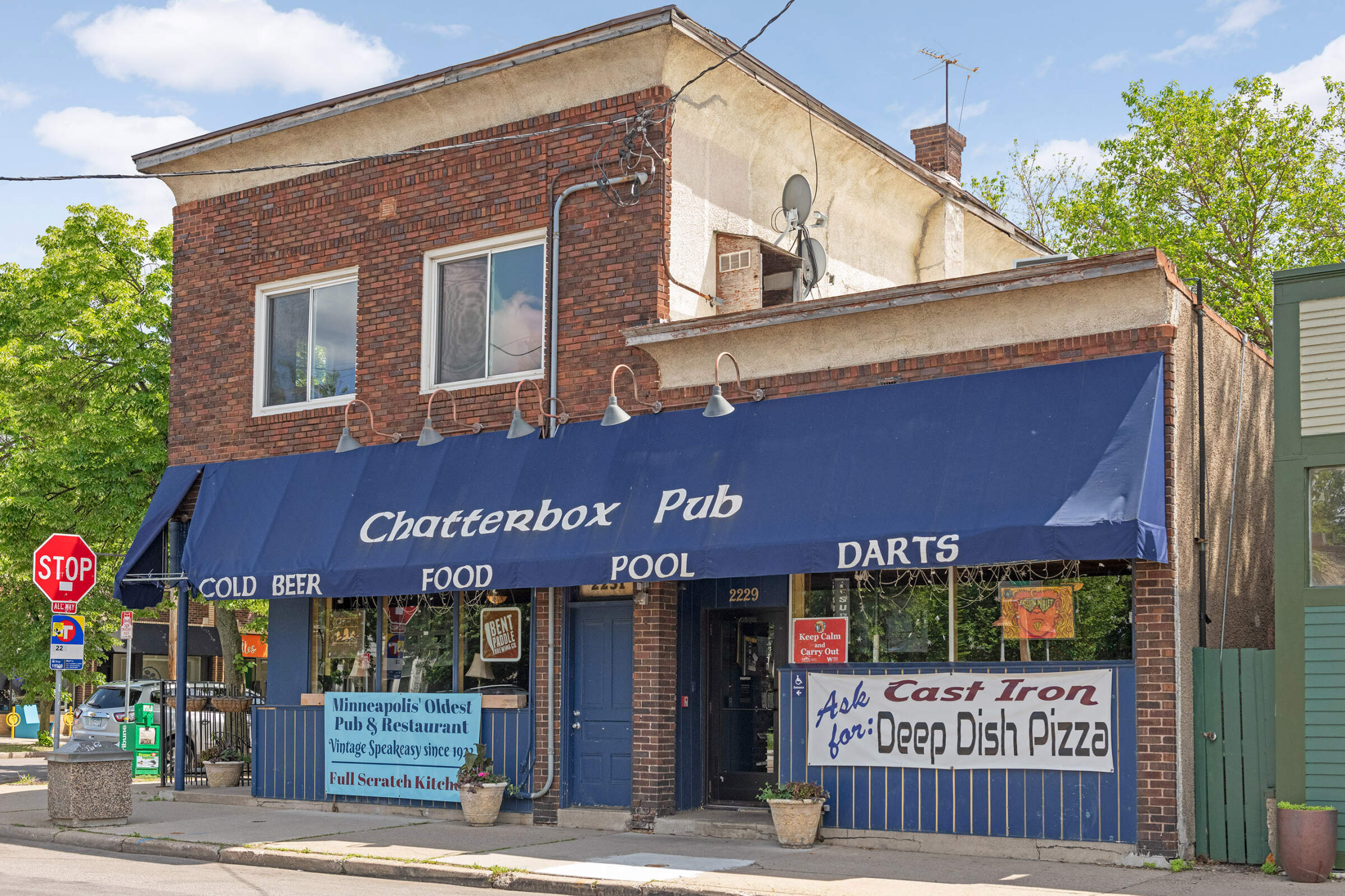 Super close to the classic Chatterbox pub -- you'll never be far from delicious burgers, beer, and classic games