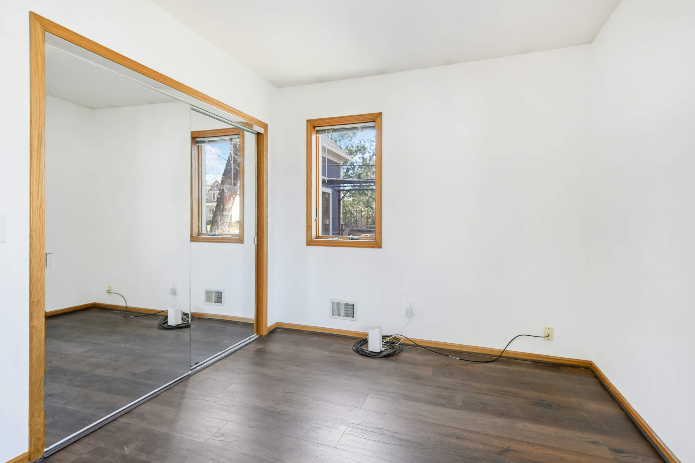 Main level bedroom with large closet